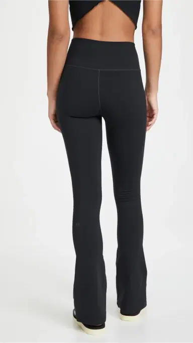Splits59 Raquel High Waist Supplex Flared Full Leggings Black M | Thumbnail 3