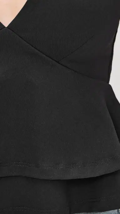 susana monaco Double Layered V Neck Tank | Thumbnail 6 susana monaco Double Layered V Neck Tank | Thumbnail 6