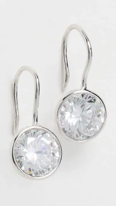 Shashi Bezel Drop Earrings | Thumbnail 2 Shashi Bezel Drop Earrings | Thumbnail 2