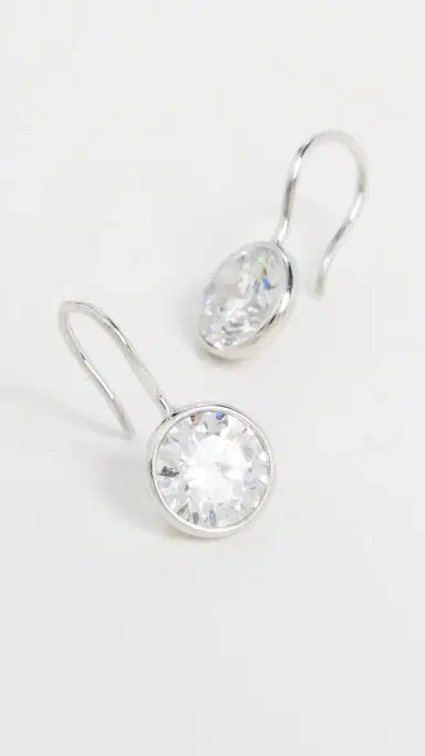 Shashi Bezel Drop Earrings | Thumbnail 4 Shashi Bezel Drop Earrings | Thumbnail 4