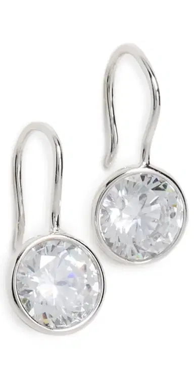 Shashi Bezel Drop Earrings | Thumbnail 1 Shashi Bezel Drop Earrings | Thumbnail 1