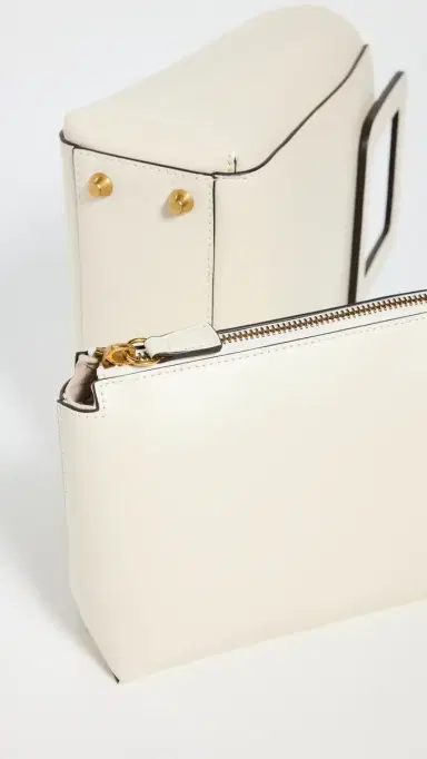 STAUD Mini Shirley Leather Bag Cream Contrast One Size | Thumbnail 5 STAUD Mini Shirley Leather Bag Cream Contrast One Size | Thumbnail 5