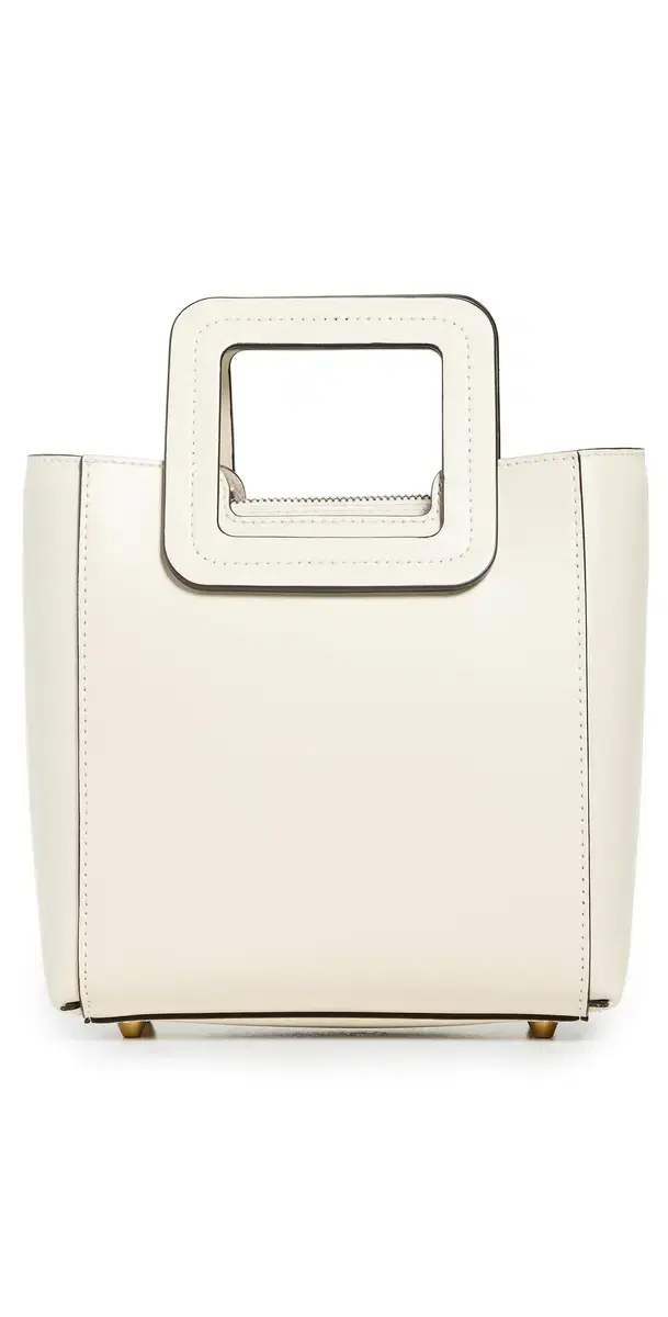 Mini Shirley Leather Bag Cream Contrast One Size