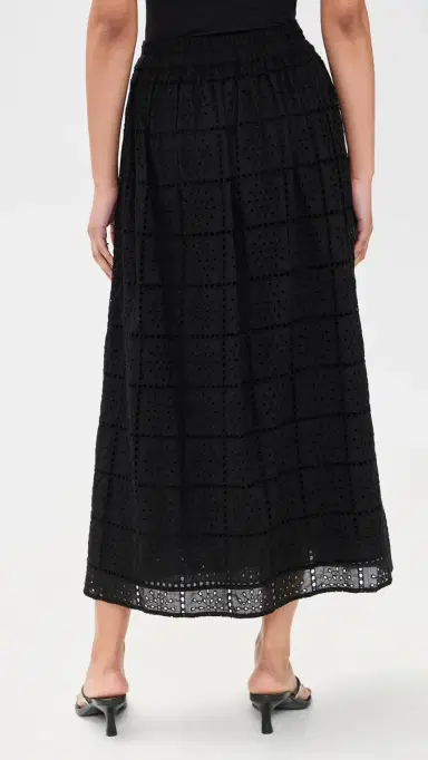 RAILS Dax Skirt Black Grid Embroidery | Thumbnail 3