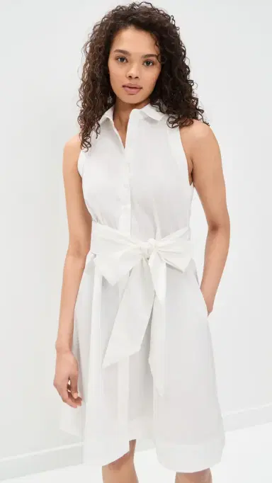 Lisa Marie Fernandez Alison Shirt Dress White Poplin | Thumbnail 2 Lisa Marie Fernandez Alison Shirt Dress White Poplin | Thumbnail 2