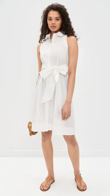 Lisa Marie Fernandez Alison Shirt Dress White Poplin | Thumbnail 5 Lisa Marie Fernandez Alison Shirt Dress White Poplin | Thumbnail 5