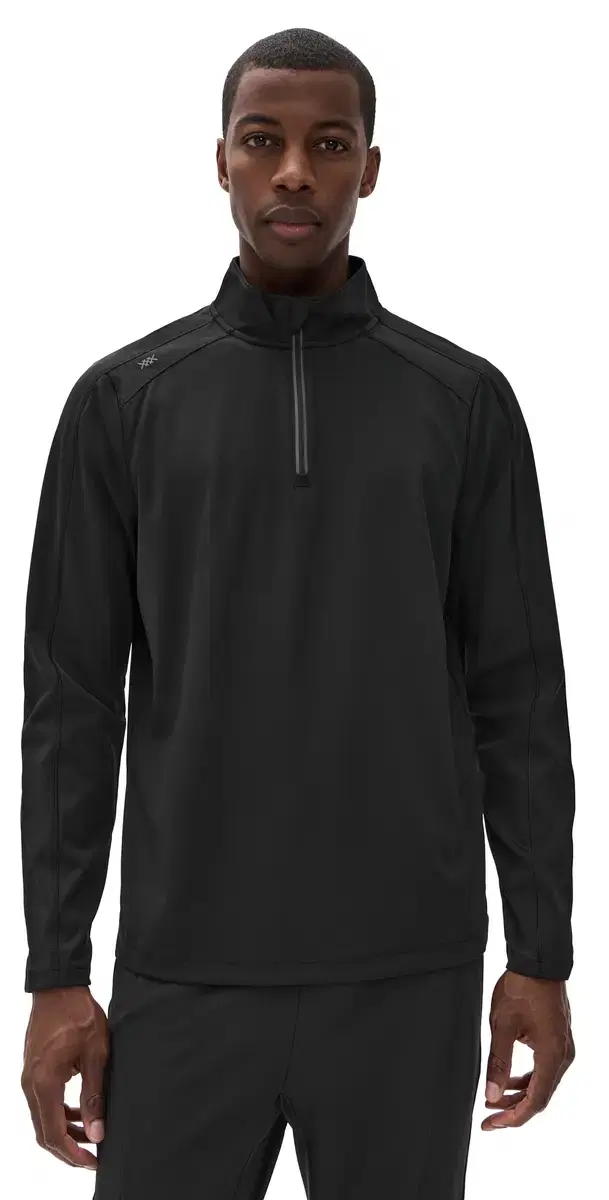Rise 1/4 Zip Pure Black