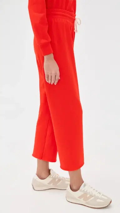 perfectwhitetee Jamaica Beach Fleece Sweatpants Tomato | Thumbnail 4