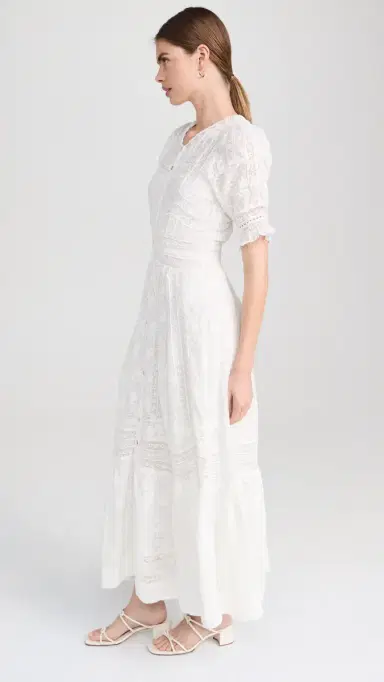 LoveShackFancy Minka Dress True White 8 | Thumbnail 4