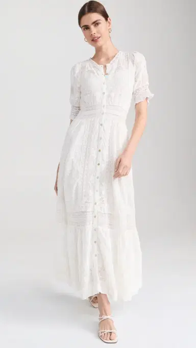 LoveShackFancy Minka Dress True White 8 | Thumbnail 5