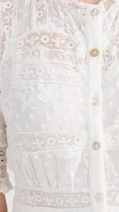 LoveShackFancy Minka Dress True White 8 | Thumbnail 6