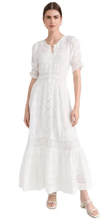 LoveShackFancy Minka Dress True White 8 | Thumbnail 1