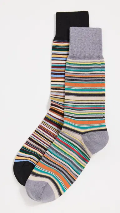 Paul Smith Signature Stripes 2 Pack Socks | Thumbnail 2