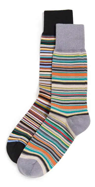 Paul Smith Signature Stripes 2 Pack Socks | Thumbnail 1