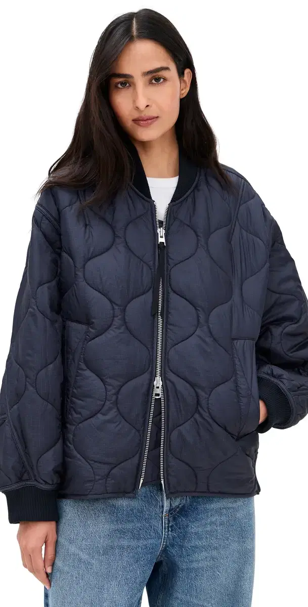 AGOLDE Isla Quilted Jacket Ink