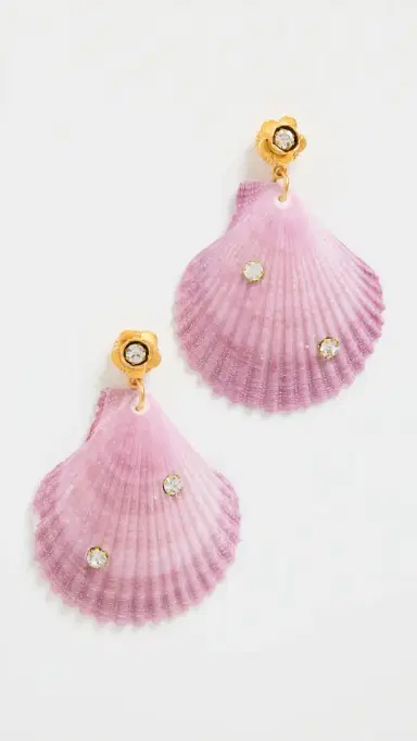 Brinker + Eliza On Holiday Earrings Lilac One Size | Thumbnail 2