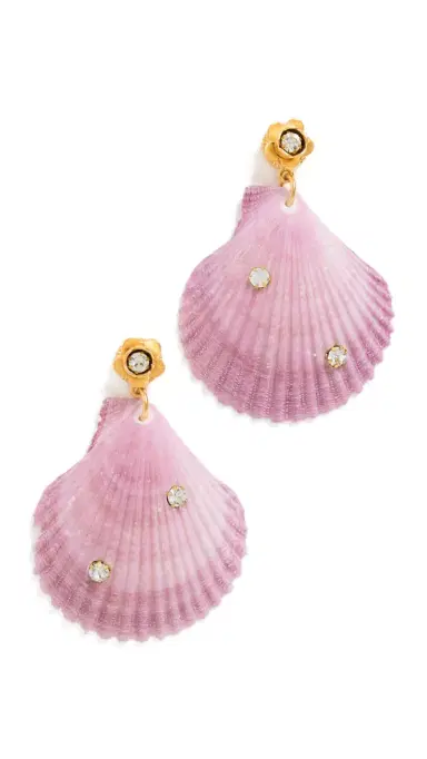 Brinker + Eliza On Holiday Earrings Lilac One Size | Thumbnail 5