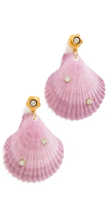 Brinker + Eliza On Holiday Earrings Lilac One Size | Thumbnail 1