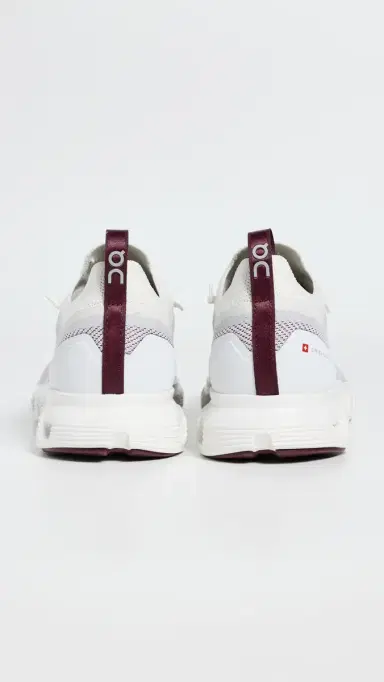 ON Cloud 6 Versa Sneakers Ice/Maroon | Thumbnail 4 ON Cloud 6 Versa Sneakers Ice/Maroon | Thumbnail 4