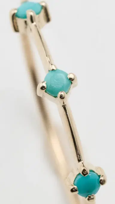 Zoë Chicco 14k Gold Turquoise Dash Ring 14k Yellow Gold | Thumbnail 6