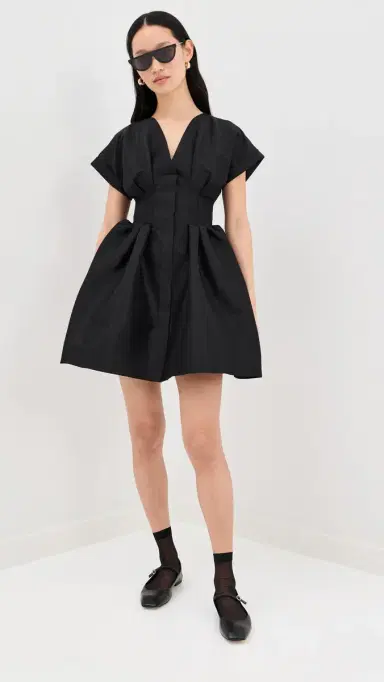 Kika Vargas Billie Dress Black 4 | Thumbnail 2