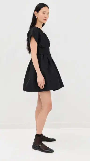 Kika Vargas Billie Dress Black 4 | Thumbnail 4