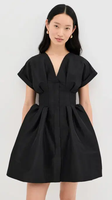 Kika Vargas Billie Dress Black 4 | Thumbnail 5