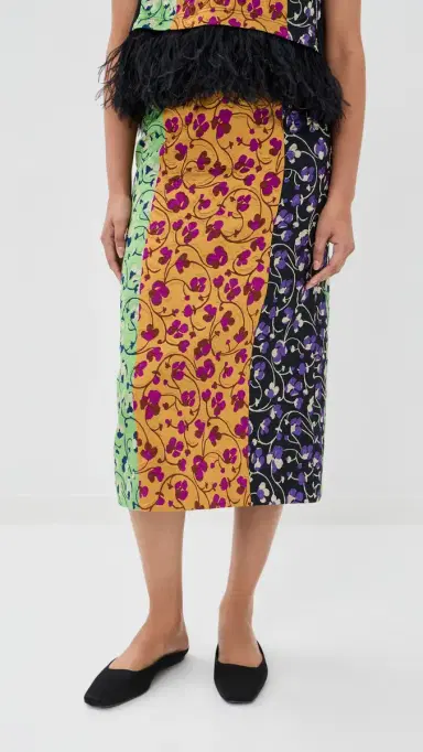 La DoubleJ Pencil kirt Honeysuckle Tricolor Jacquard | Thumbnail 2 La DoubleJ Pencil kirt Honeysuckle Tricolor Jacquard | Thumbnail 2