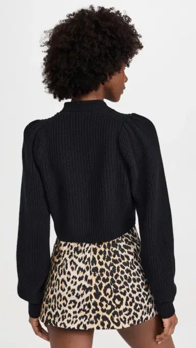 LoveShackFancy Avignon Crop Cardigan | Thumbnail 3