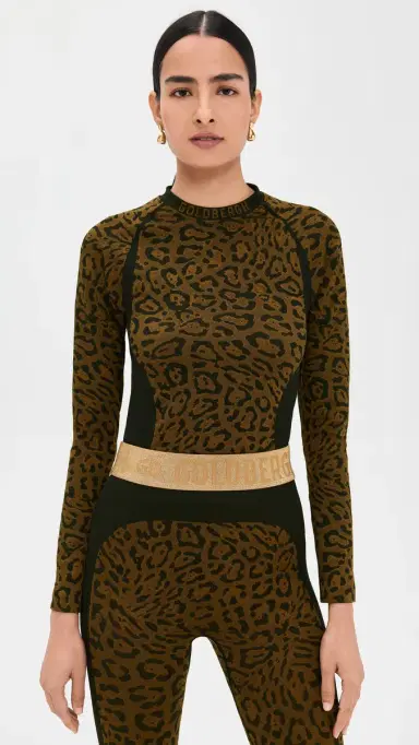 Goldbergh Feline Baselayer Long Sleeve Top Jaguar S/M | Thumbnail 2 Goldbergh Feline Baselayer Long Sleeve Top Jaguar S/M | Thumbnail 2