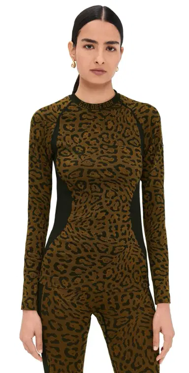 Goldbergh Feline Baselayer Long Sleeve Top Jaguar S/M | Thumbnail 1 Goldbergh Feline Baselayer Long Sleeve Top Jaguar S/M | Thumbnail 1