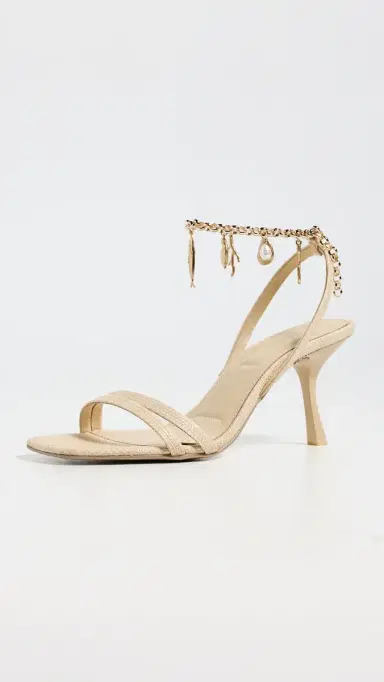 Simkhai Caspian Raffia Strappy Heels Natural 40 | Thumbnail 2