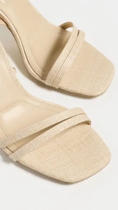 Simkhai Caspian Raffia Strappy Heels Natural 40 | Thumbnail 6