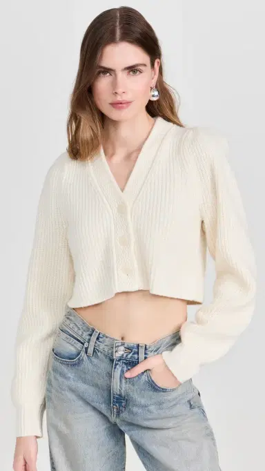 LoveShackFancy Avignon Crop Cardigan | Thumbnail 2 LoveShackFancy Avignon Crop Cardigan | Thumbnail 2