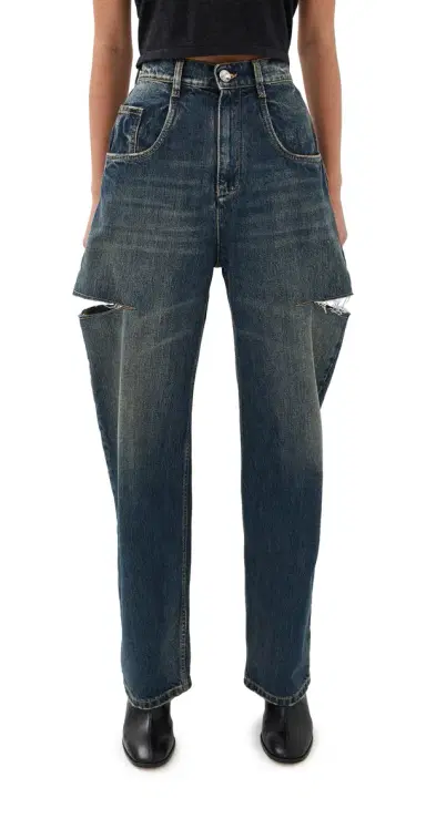 Maison Margiela Denim Jeans with Slash Details Washed Indigo 44 | Thumbnail 1 Maison Margiela Denim Jeans with Slash Details Washed Indigo 44 | Thumbnail 1