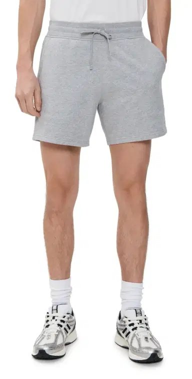 REIGNING CHAMP Midweight Terry Sweatshort 6 Heather Grey S | Thumbnail 1 REIGNING CHAMP Midweight Terry Sweatshort 6 Heather Grey S | Thumbnail 1