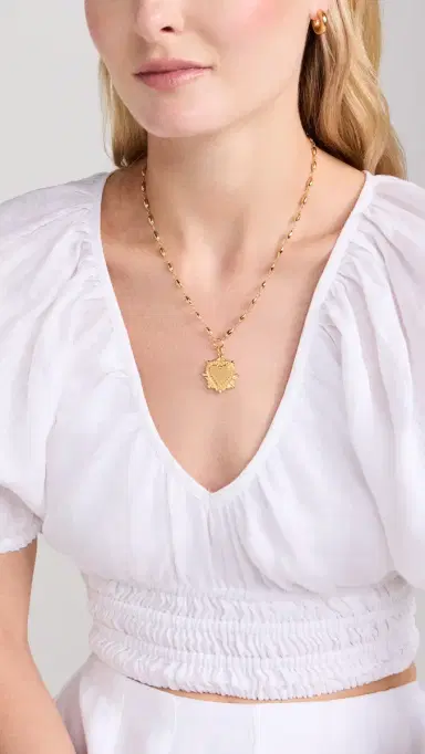 Brinker + Eliza Heart On Fire Necklace | Thumbnail 3