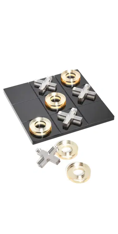 Tizo Design Lucite Tic Tac Toe Set Black/Gold | Thumbnail 1 Tizo Design Lucite Tic Tac Toe Set Black/Gold | Thumbnail 1