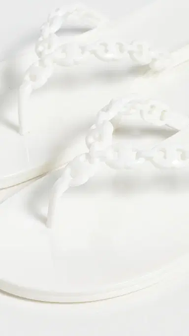 Tory Burch Gemini Link Jelly Sandals Bianco 9 | Thumbnail 6