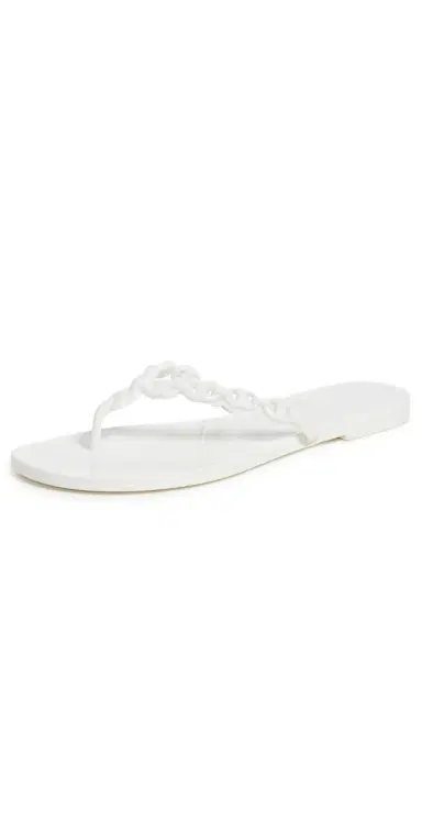 Tory Burch Gemini Link Jelly Sandals Bianco 9 | Thumbnail 1