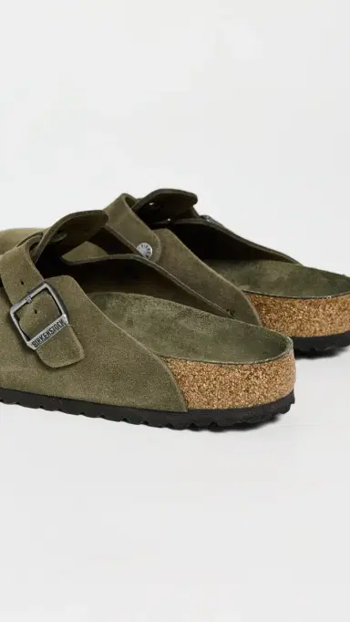 Birkenstock Boston Soft Footbed Clogs Thyme | Thumbnail 3