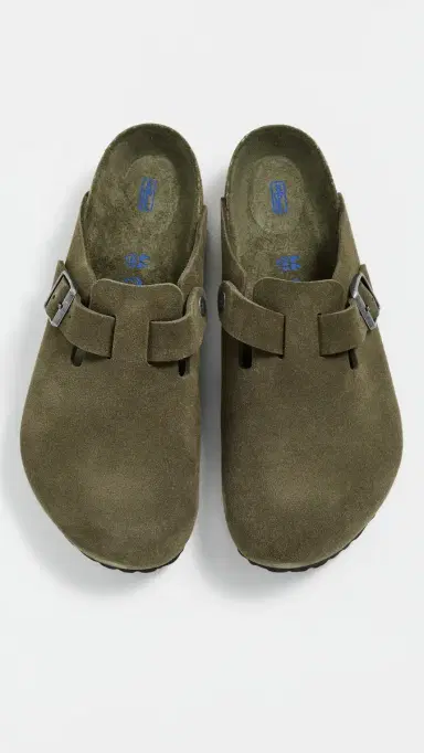 Birkenstock Boston Soft Footbed Clogs Thyme | Thumbnail 4
