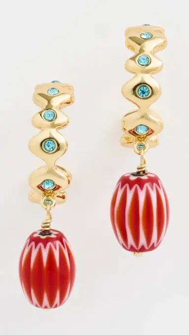 Mignonne Gavigan Miranda Hoops Gold Multi One Size | Thumbnail 2
