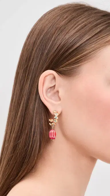 Mignonne Gavigan Miranda Hoops Gold Multi One Size | Thumbnail 3