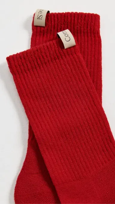 Comme Si The Merino Tube Socks Ruby Red 43-46 | Thumbnail 3