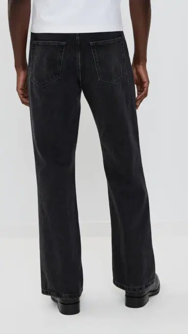 Jeanerica Appia Loose Slightly Bootcut Jeans Gesso Black | Thumbnail 3