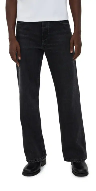 Jeanerica Appia Loose Slightly Bootcut Jeans Gesso Black | Thumbnail 1