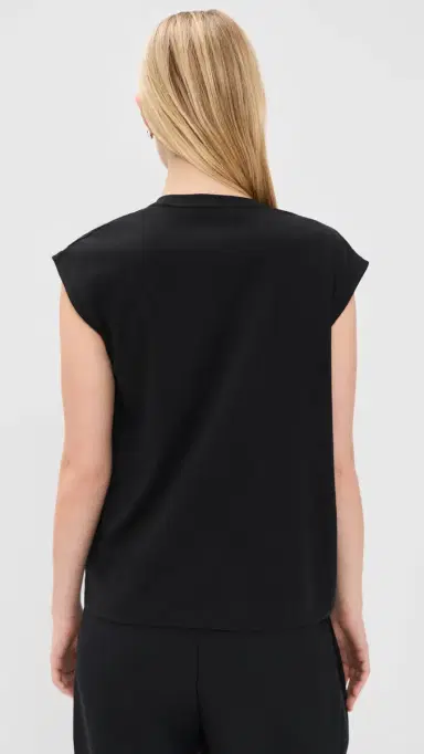 Vince Relaxed Drape Top Black | Thumbnail 3 Vince Relaxed Drape Top Black | Thumbnail 3