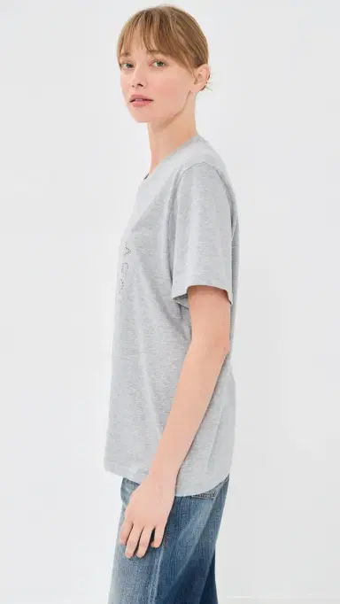 Stella McCartney Hardware Logo Boyfriend T Shirt | Thumbnail 4 Stella McCartney Hardware Logo Boyfriend T Shirt | Thumbnail 4