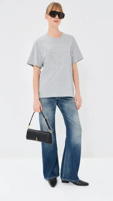 Stella McCartney Hardware Logo Boyfriend T Shirt | Thumbnail 5 Stella McCartney Hardware Logo Boyfriend T Shirt | Thumbnail 5
